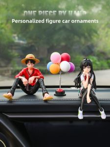 Car Decoration Yukino Luffy Anime Garage Kits Car Interior Accessories Perfume Seating Decoration Center Console Decoration Supplies