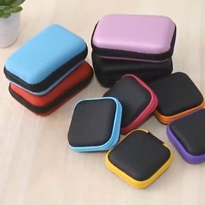 Convenient multifunctional storage bag Card Earphone Storage BagTravel Headphone USB Cables Container Zipper Hard BagMemory Card Data Cable Case