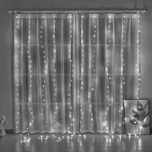 XIWANGFIRE | 1 Đèn LED USB Dây Đèn Trang Trí Hình Cây Thông 3x3/3x2/3x1 8 Chế Độ Điều Khiển Từ Xa Ánh Sáng Trắng Ấm Cho Phòng Ngủ Tiệc Cưới Trang Trí Giáng Sinh
