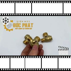 Van 1chiều 600Đ bằng Đồng ren16/14/10 máy nén khí máy bơm hơi không dầu 550/600/750/800WVan1C600Đ1