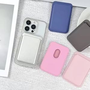 Leather Name Card Holder Capable of Holding Cards. Available in Various Colors. Suitable for Magnetic Phones or Phone Cases.