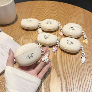 Creamy White Protective Case for Green Alliance T6 Earphones Girls Style Cute Cotton Dog Anti-Fall Soft Shell HiTune