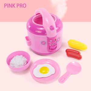 Childrens Mini Rice Cooker Kitchen Cooking Toys Double-Sided Rice Cooker Simulation Girls Playing House Multifunctional Steam