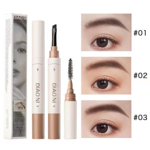 3-in-1 Double Ended Brow Pomade with Brush Waterproof Eyebrow Pencil & Filler for Natural Defined Brows All-in-One Brow Kit