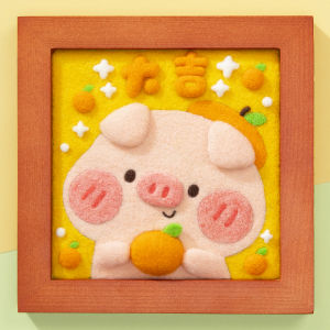 Bộ Đồ Thủ Công DIY Hình Chú Chó Mèo Dễ Thương Bằng Vải Nỉ Bức Tranh Khung Ảnh Chú Chó Mèo Unico Phù Hợp Với Mọi Lứa Tuổi