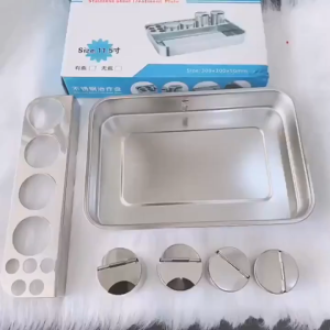 khay đựng dụng cụ y tế spa inox đa năng