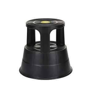 Plastic Universal Wheel Stool For Home High Stool Library Pedal Step Stool Multi-Function Movable Telescopic round Stool Blue