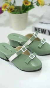 HARVIE AD04 - Sandal Pesta Anak Perempuan 4-10 Tahun / Heels 3cm Anak Cewek / Sendal Jinjit Anak Korean Style