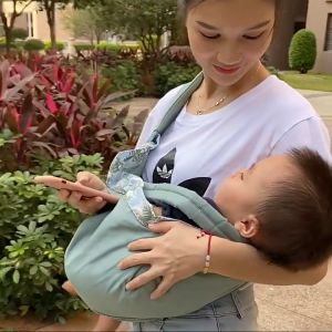 Baby Carrier Breastfeeding Cover Nursing Cover Carrier Baby Sling Wrap Breathable Mesh Fabric Comfortable for Easy Wearing Carrying of Newborn