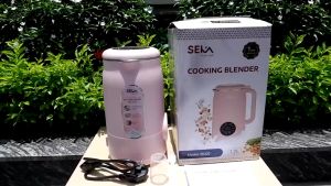 Máy xay sữa hạt mini SEKA 1.2L chế độ hẹn giờ đa chức năng công suất 800W sử dụng nấu cháo xay sinh tố  đậu nành