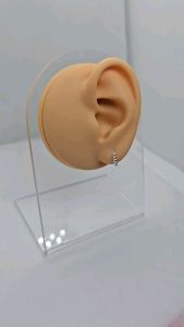 clip earrings silver 11mm 92.5 Italy silver jewelry (TUNAY NA SILVER)