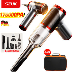 SZUK Car Vacuum Cleaner 178000Pa Powerful Handheld Mini Cleaning Machine Strong Suction Portable Wireless Vacuum Cleaner for Car