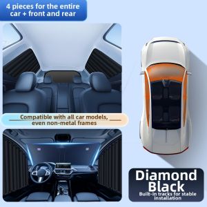 MENGTAQINUO | Sun Protection Insulation Privacy Rear Window Curtain