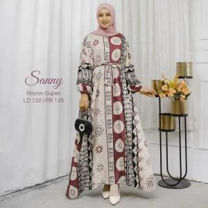 Gamis Wanita Rayon Super Size Jumbo - Sanny