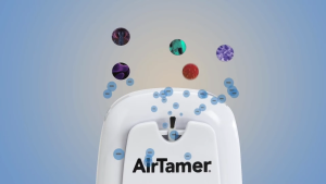 AIRTAMER Advanced Personal Air Purifier A315 with Power Boost Technology - Wearables Black /White