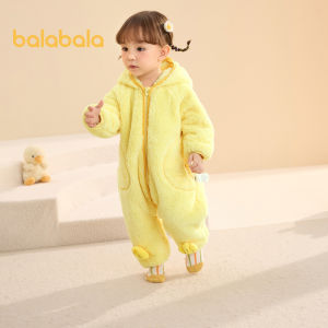 Balabala ชุดเด็ก2024คอรัลขนแกะชุดหมีเด็กเครื่องแต่งกายฤดูหนาวฤดูใบไม้ร่วง