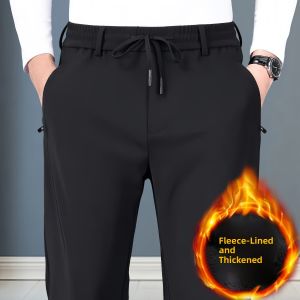 TUCANO Mens Casual Pants Straight Leg Elastic Waist Sports Trousers Loose Fit Dad Style Autumn Winter New Arrival