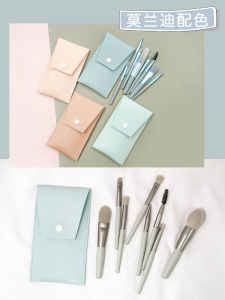 ชุดแปรงแต่งหน้าแบบพกพาสำหรับผู้เริ่มต้น ชุดฝึกหัด 8 ชิ้น อายแชโดว์ บลัชออน หลวม แปรงผสมแป้ง แปรงทาปาก เครื่องมือเสริมความงามบนใบหน้า