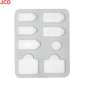JCD 1set Dust Plug Prevent Protective Cover Silicone Case Anti-Dust USB Ports Dustproof Kit For PS5 Slim Console