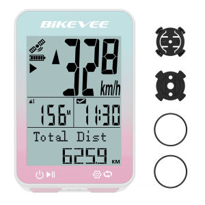 Multi-Language Wireless GPS Cycling Computer Bicycle Speedometer Odometer Stopwatch Tracker With Auto Backlight