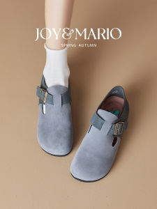 Fashionable Retro Soft Bottom Anti-Slip Womens Casual Shoes J&M Comfortable All-Encompassing Birkenstock Style Rubber Outsole