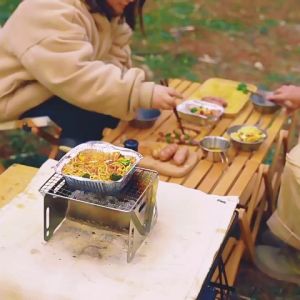 LOOGU Mini Outdoor Griller: Easy to Assemble & Portable Camping Grill