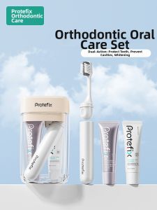 PROTEFIX | Orthodontic Travel Set Wash Cup Toothbrush Storage Box