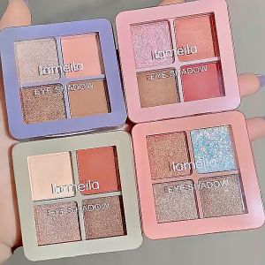 Lameila Four-color Eyeshadow Palette: A Waterproof Portable Makeup Solution