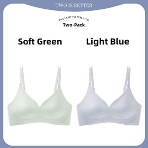 MiiOW | Cool Sensation Seamless Ultra-Thin Womens Bra Rabbit Ear Cup No-Steel Adjustable Strap Breathable Underwear Summer Essential