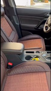 Toyota Car Seat Cover 5-Seater Full Cover Leather Ice Seat Protector with Fixed Lumbar Support for Vios Hilux Corolla Raize Rush Camry Yali Innova Rav4