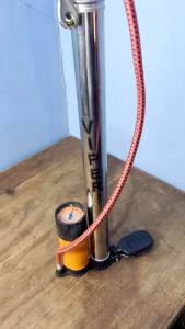 Pompa Viper Stainless 160 Psi - Pompa Sepeda dan Motor Tabung Meter Merk Viper - Kompa Angin Ban Motor