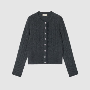 ICICLE | New Cashmere Alpaca Silk Blend Knitted Cardigan