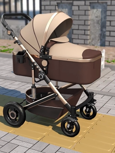 RC-Global Belecoo Brand Strollers / Stroller / Prams / Baby Strollers Prams / Foldable High-view Landscape / Heavy Duty Folding Baby Carriage / Detachable basket