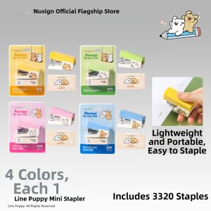 Nusign | Portable Effort-saving Mini Stapler with Line Dog Design