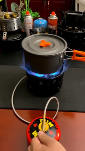 Outdoor Seven-Star Stove High Flame Windproof Burner Camping Cassette Stove Gas Portable Cookware Tea Stove