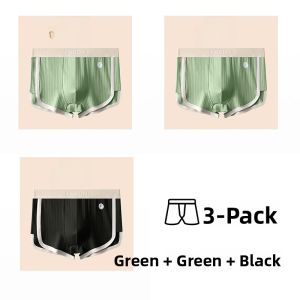 miiow | Pure Cotton Sports Underwear For Men Breathable Four Corner Shorts Youth Style Comfortable Innerwear Boys Briefs Boxer Shorts