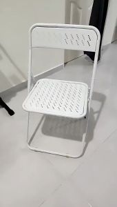 UMI 3V IF706 Foldable Folding Iron Steel Office Dining Restaurent Fancy Chair Kerusi Lipat Pasar Malam
