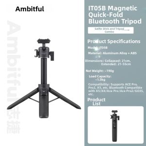 AMBITFUL | Magnetic Quick-Release Tripod Bluetooth Remote Control Extendable Grip 55cm