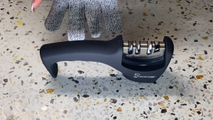 3 Step Sharpening Alat Pengasah Pisau Gunting Manual 3 Kepala Asahan Tajamkan Pisau