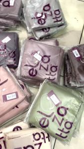 Elzatta KAILA LAMISA Hijab Segiempat Polos Lasercut Premium Scarf Polos Dewasa