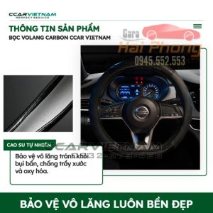 Bọc vô lăng carbon chữ D cut cho xe elantra kia  Seltos Suzuki XL7 hàng chuẩn lᴏại 1