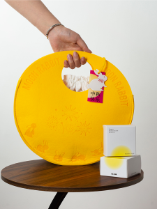 กล่องบรรจุภัณฑ์ขนมจีน 6 ชิ้น 8 ชิ้น กล่องของขวัญ กล่องขนส่งแบบถือได้ ผ้าฝ้าย ผ้าใบ กล่องขนมจีน กล่องขนมจีน