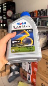 Nhớt Mobil Super Moto 10W40 0.8 1L Cho Xe Số Phù Hợp Với Mọi Loại Xe Xuất Xứ Singapore