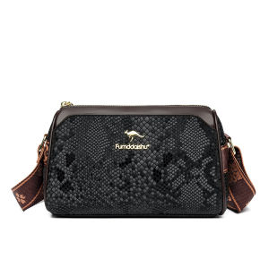 Womens Crossbody Bag 2025 New Style Genuine Soft Leather Single Shoulder Bag Matronly Versatile Wide Strap Pillow Bag