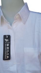 BAJU WANITA ATASAN WANITA KEMEJA PUTIH BLOUSE PUTIH ATASAN POLOS PUTIH KEMEJA KERJA KAIN RAYON TWILL