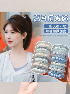 2025 New Womens High Elasticity Seamless Telephone Line Hair Ties Durable Headbands Fashionable Hair Accessories