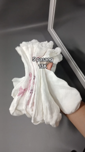 Kaos Kaki Pendek Wanita 5 Pasang Motif Korea Ankle Socks - Elara