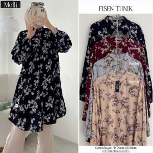 VINTAGE TIFMA DASEA DIAVI ISIMI LUFIS TUNIK MOTIF RAYON BY MOCA