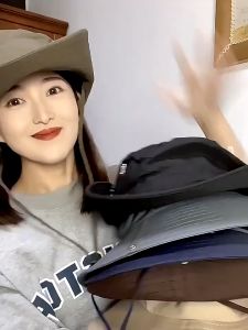 Mũ đi bộ đường dài cổ điển vải cotton vành rộng dây đeo có thể điều chỉnh mũ xô chống nắng cắm trại nam nữ MBK444