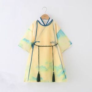 Childrens Hanfu Costume Performance Clothes Student National Learning Uniform Boys Ancient Outfit New Year Spring Festival